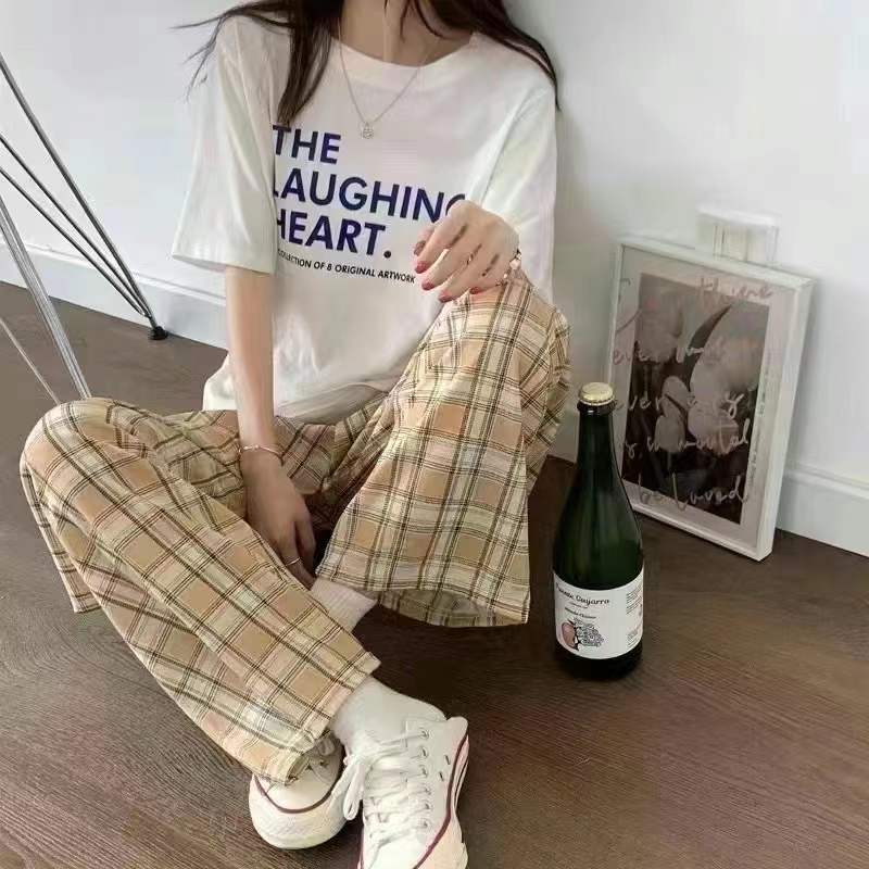 880件爆款女装格子裤外贸服装批发