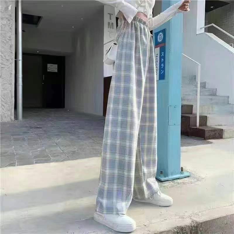 880件爆款女装格子裤外贸服装批发
