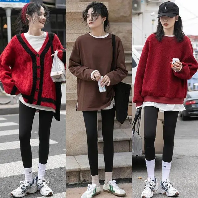 麦美美长裤穿搭