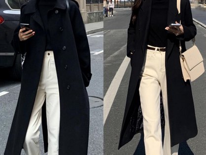 珍珠点缀的黑色上衣，优雅与时尚的完美结合！