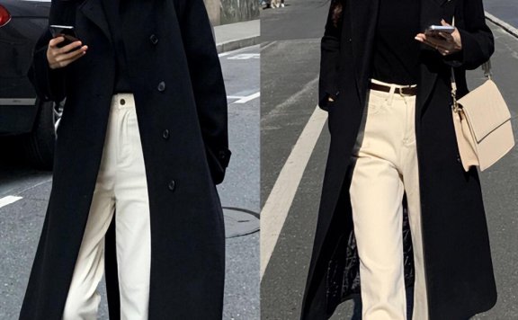 珍珠点缀的黑色上衣，优雅与时尚的完美结合！