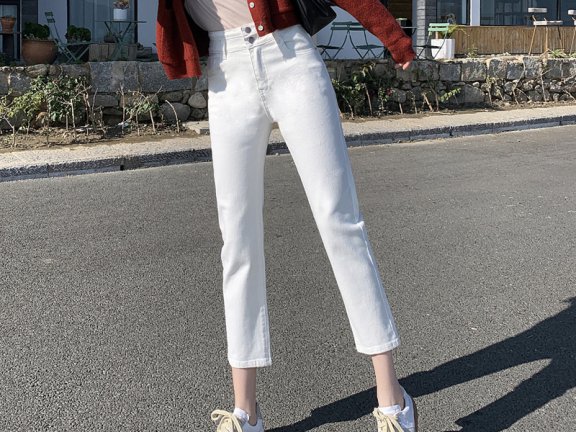 ZIYI LIFE弹力烟管牛仔裤,时尚百搭又舒适