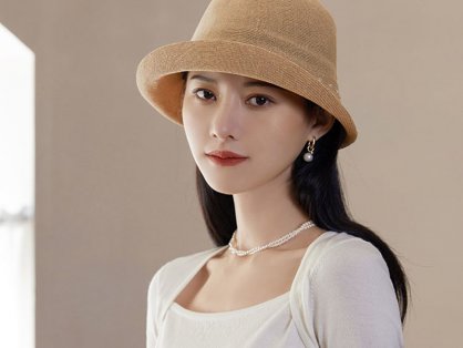 法国ELLE帽子女士专属 秋冬时尚渔夫帽来袭 复古纯色百搭造型